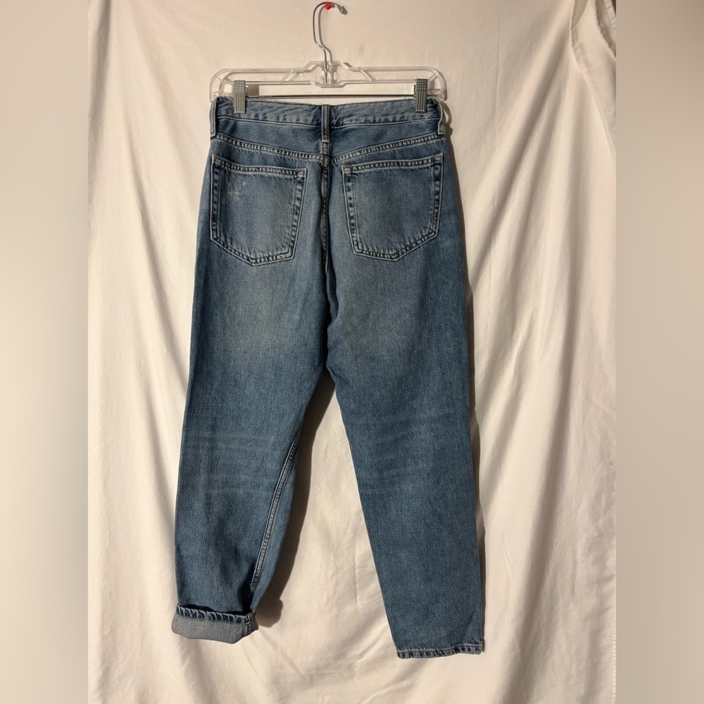 TopShop MOTO Super Ripped Distressed Loose Fit Hayden Boyfriend Jeans Sz 25 #64 - Picture 2 of 5